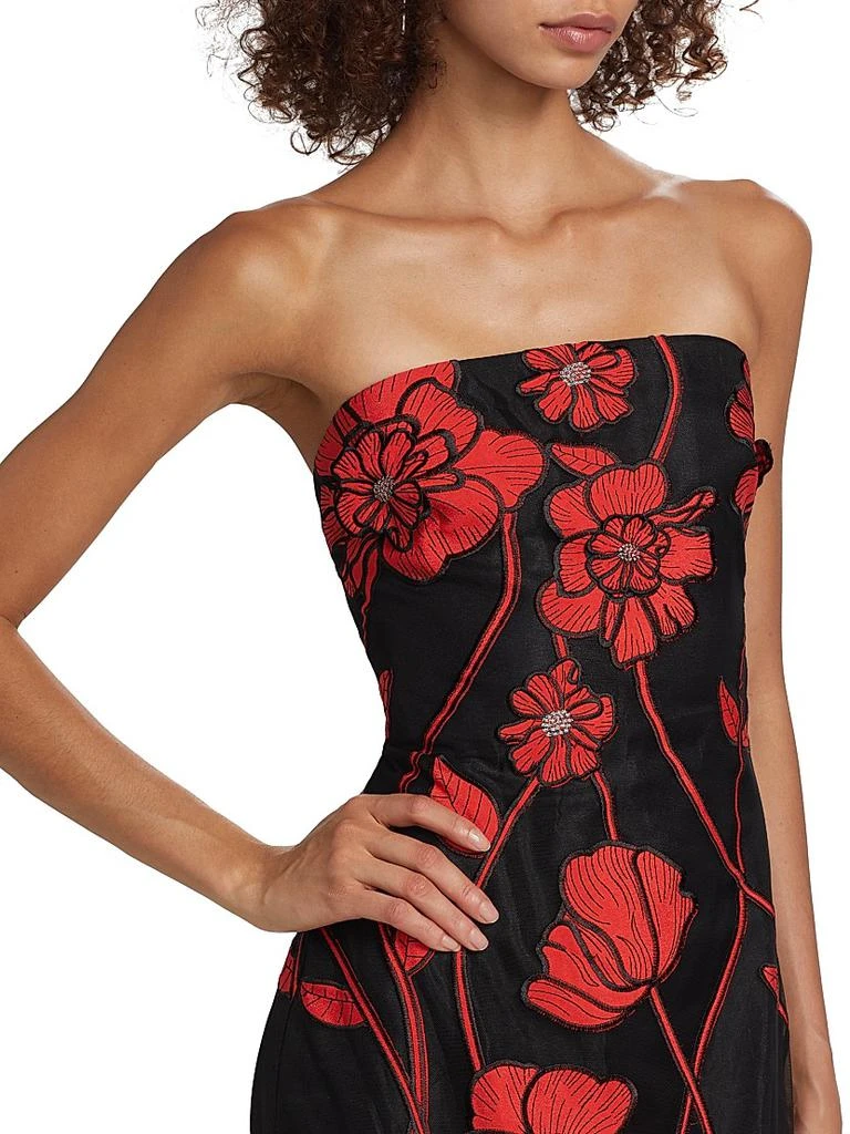 Milly Shiloh Grand Fleur Embroidered Dress 6