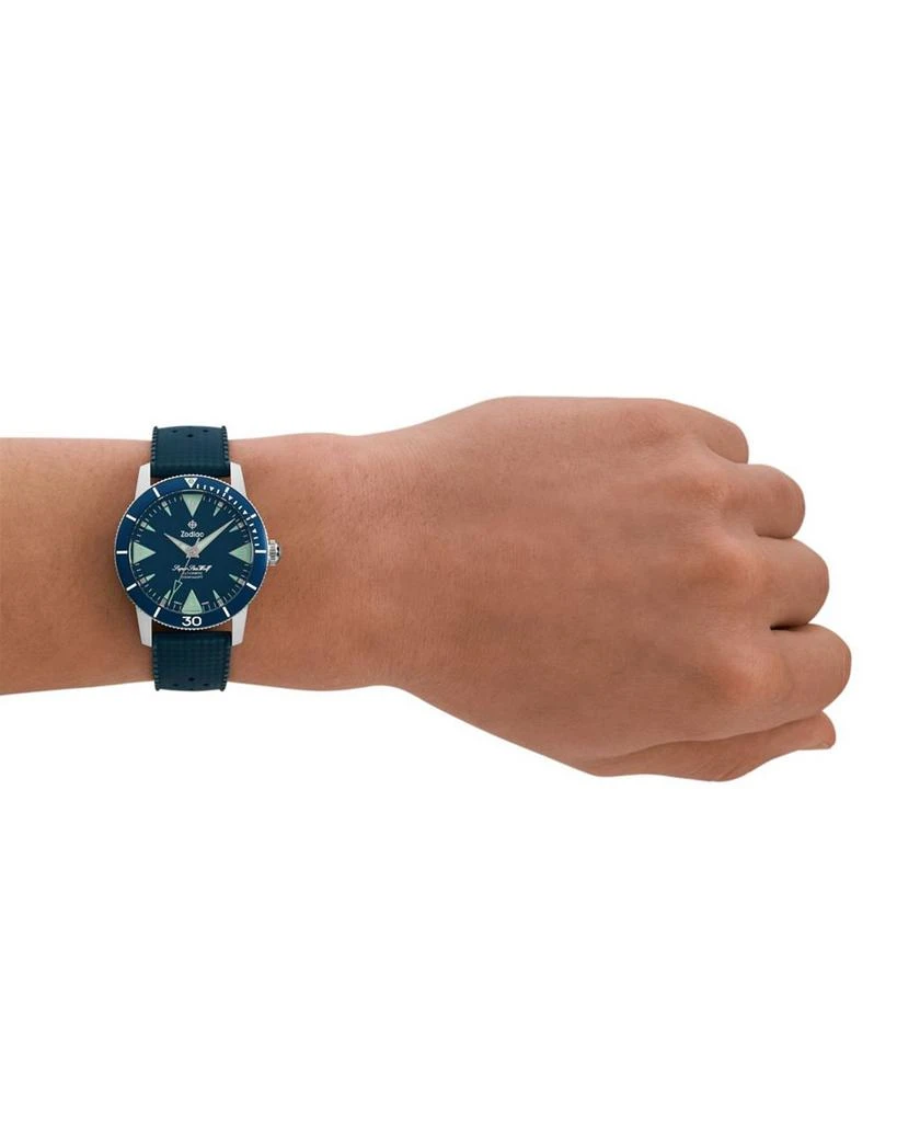 ZODIAC Skin Diver Automatic Rubber Strap Watch, 39mm 2