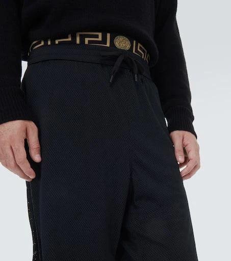 Versace Greca Border mesh shorts 5