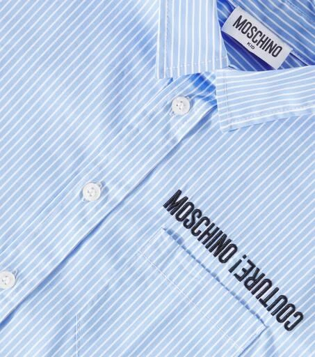 Moschino Striped cotton-blend shirt 3