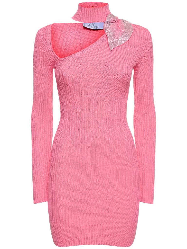 GIUSEPPE DI MORABITO Cotton Mini Dress