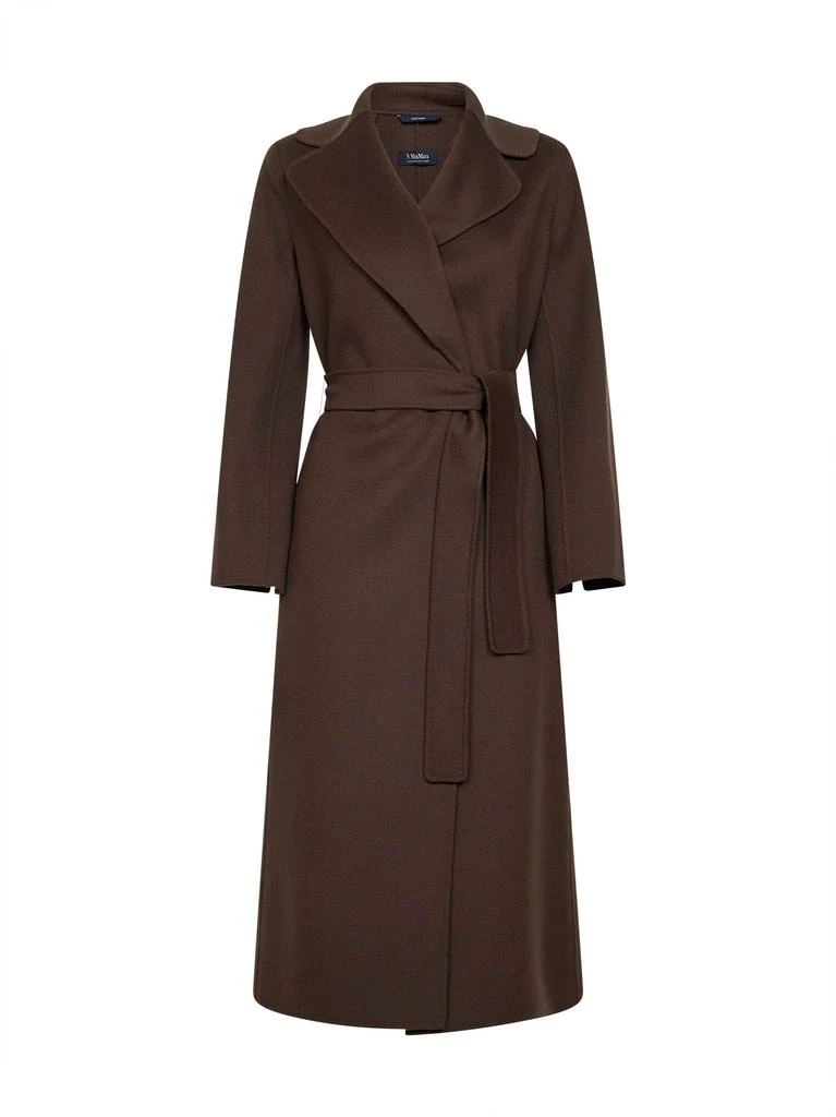 MAX MARA S MAX MARA S | Chocolate POLDO long wrap coat | Women | 34
