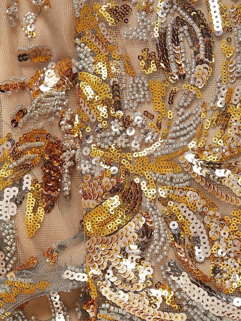 REEM ACRA Sequin-Embellished V-Neck Gown 7
