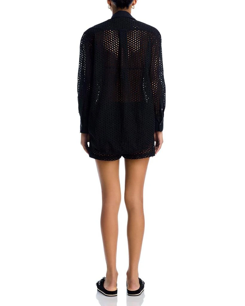 Solid 
Striped The Bronte Cover-Up Shirt 7