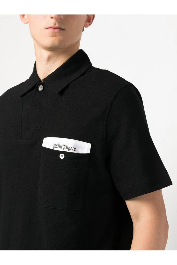 undefined Sartorial Tape Button Polo Black 5