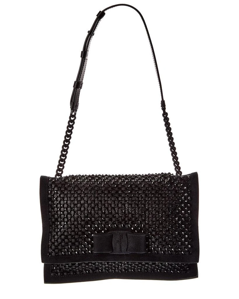 Salvatore Ferragamo Ferragamo Leather 
Suede Shoulder Bag 1