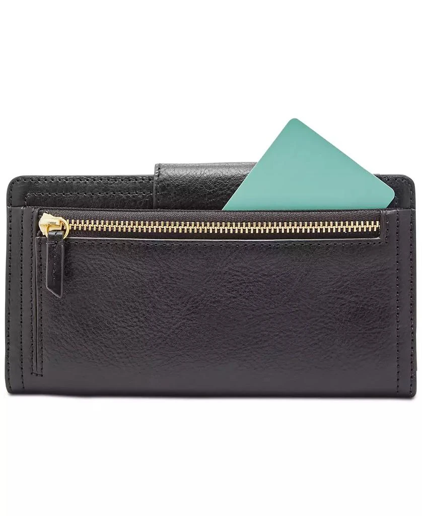 Fossil Logan Leather RFID Tab Clutch Wallet 2