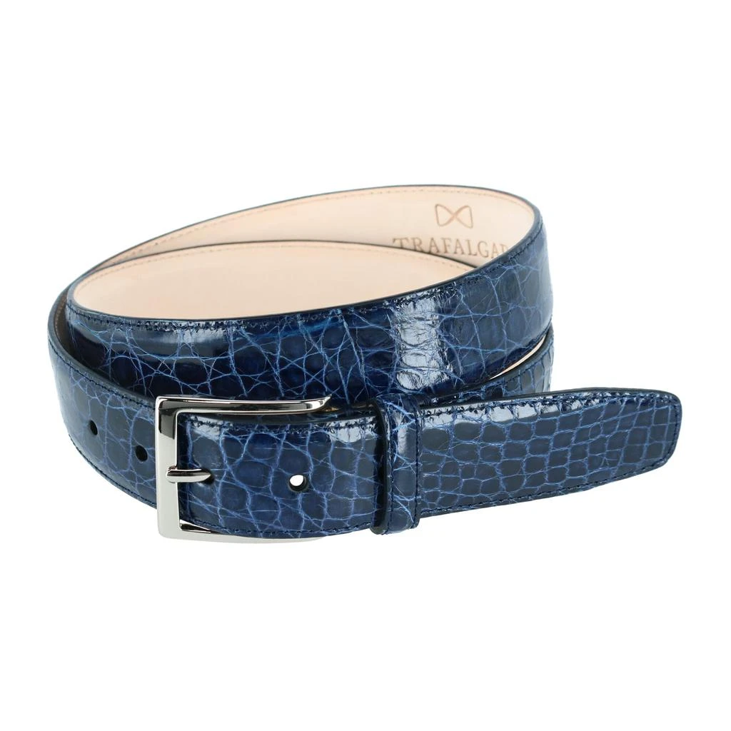 Trafalgar Genuine Caiman Crocodile 35mm Leather Dress Belt 4