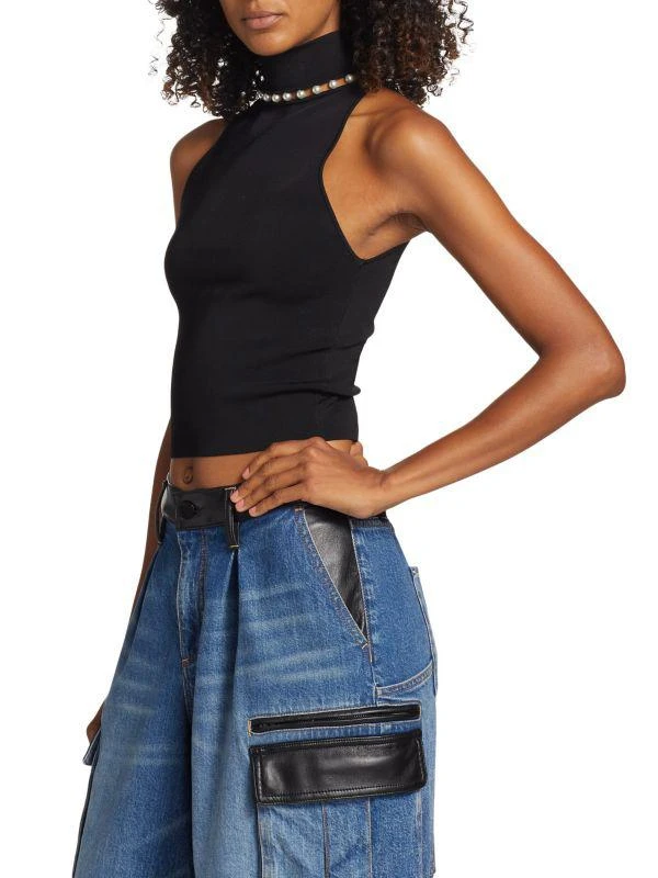 Alice + Olivia Annalee Mock Turtleneck Shell 3
