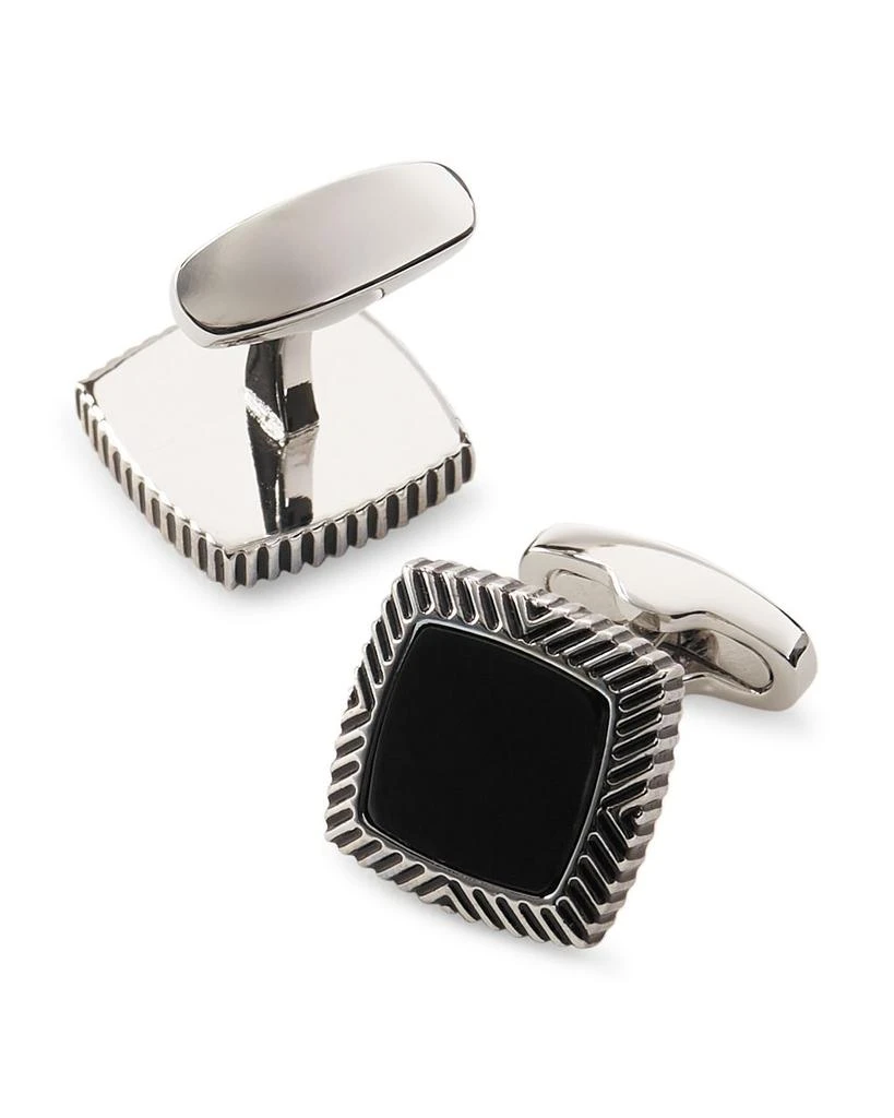 LINK UP Onyx Square Cufflinks 1