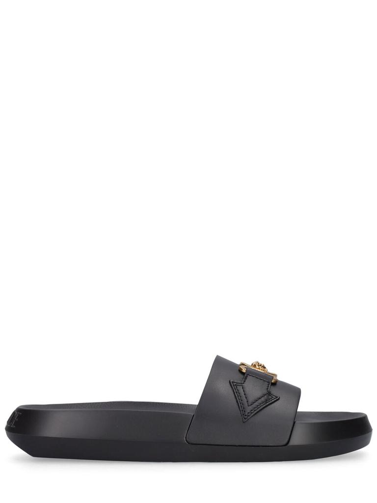 VERSACE Leather Slides