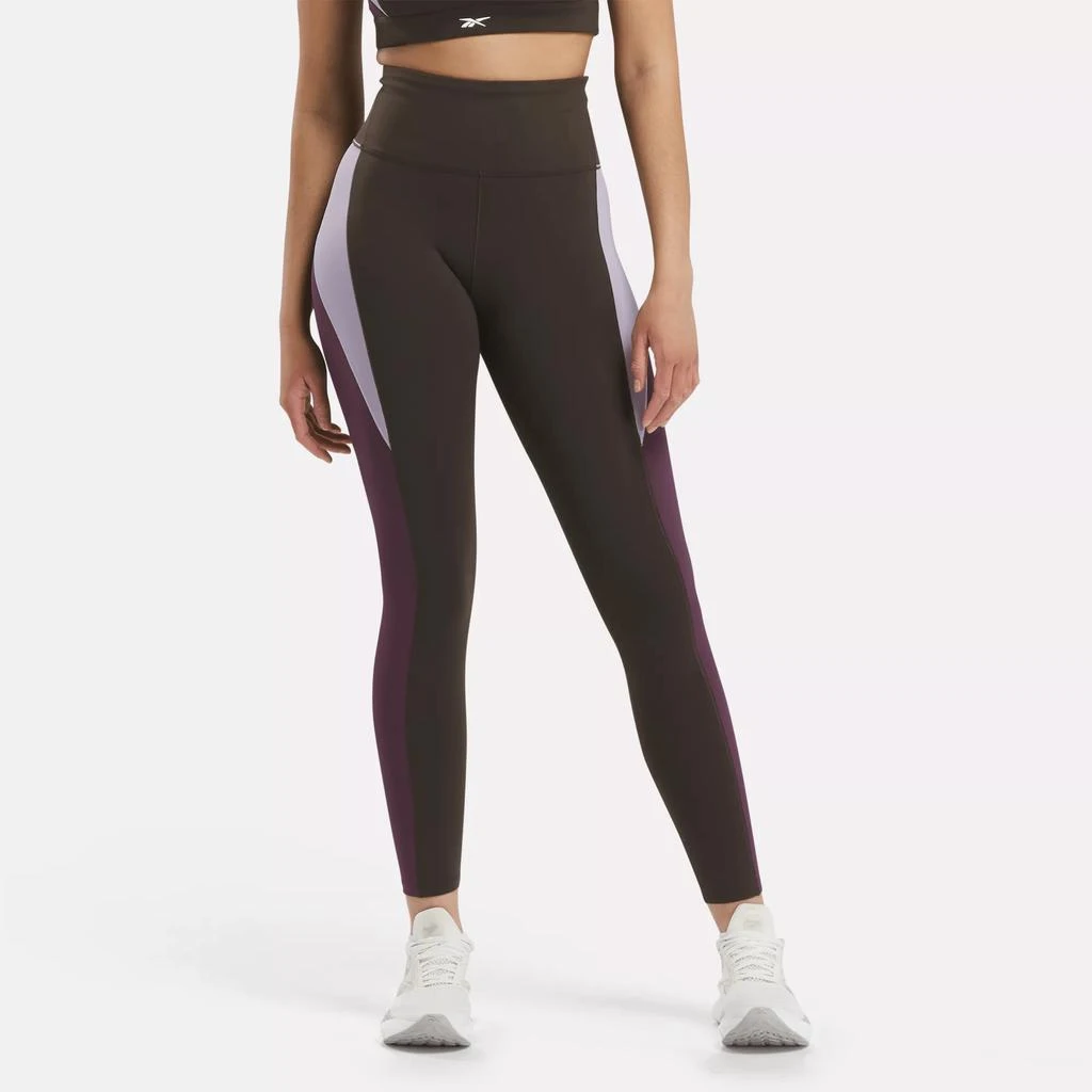 Reebok Women's Lux High-Rise Colorblock Leggings 1