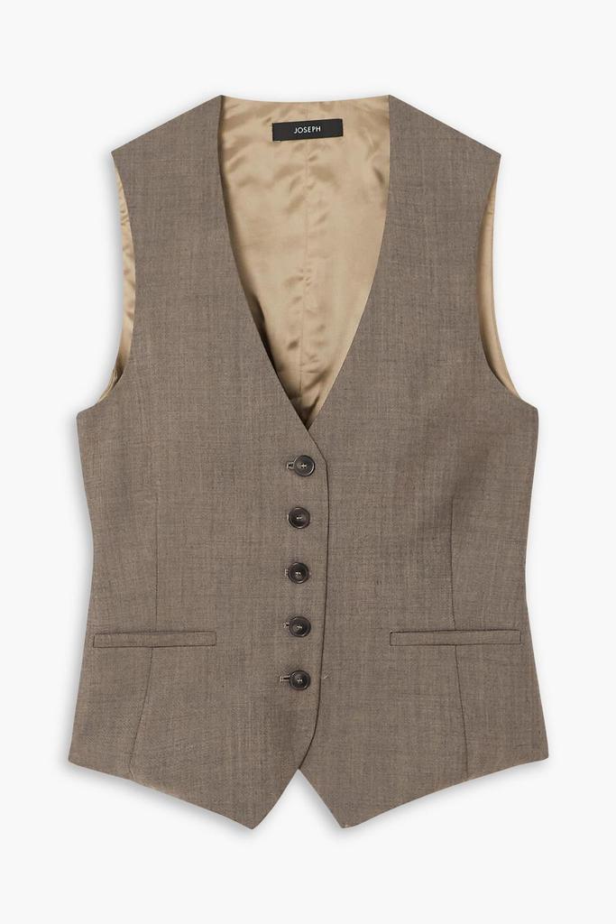 Joseph Kinglake satin and wool-blend vest