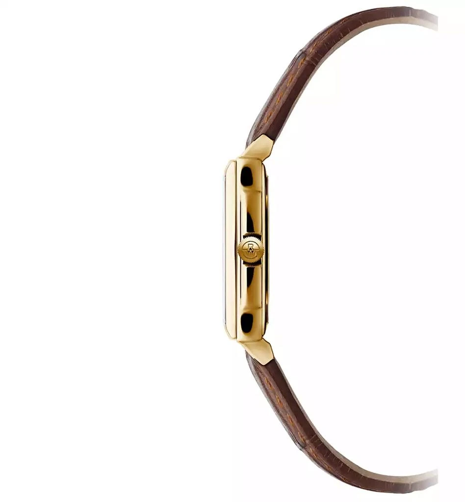 Raymond Weil Women's Swiss Toccata Brown Leather Strap Watch 22.6x28.1mm 2