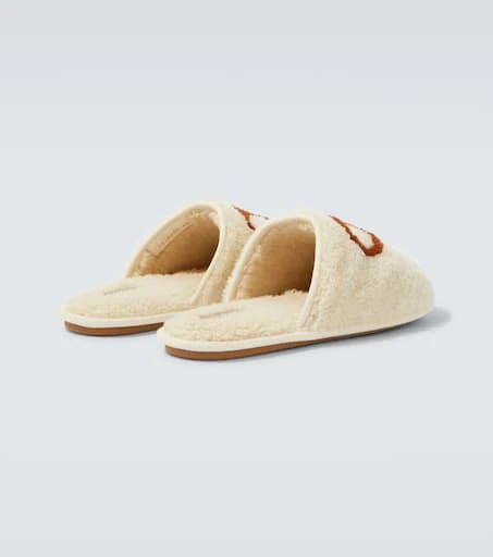 Valentino VLogo shearling slippers 6