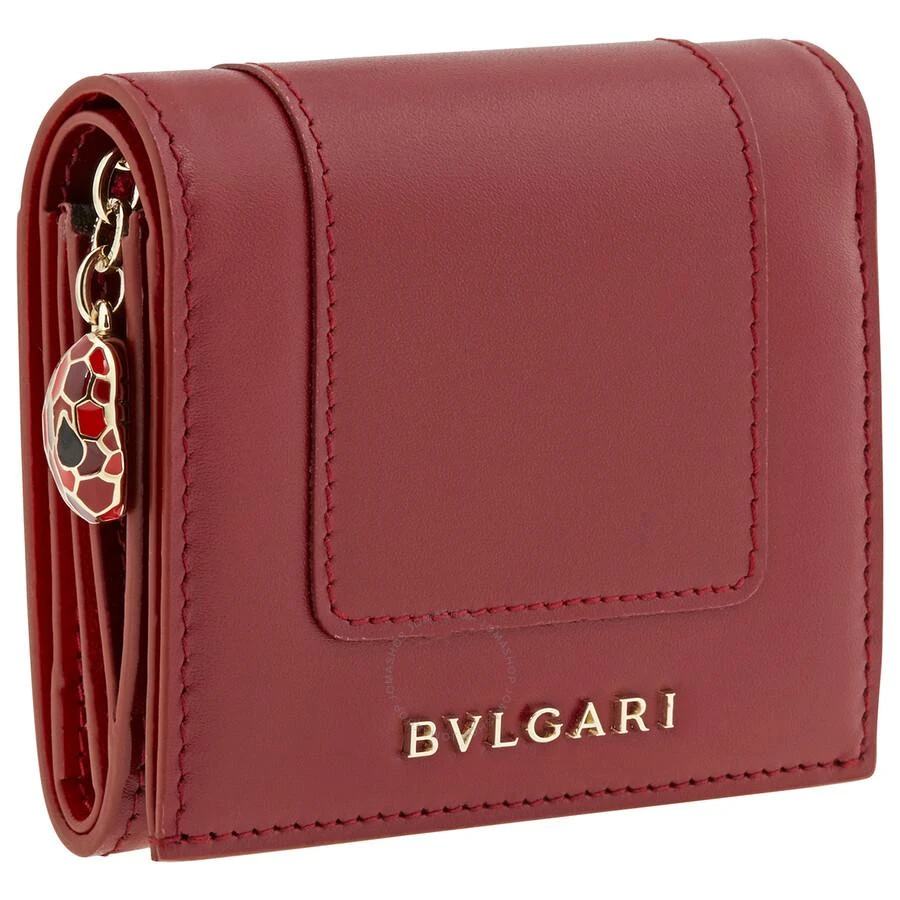 BVLGARI Ladies Compact Bifold Leather Wallet 3