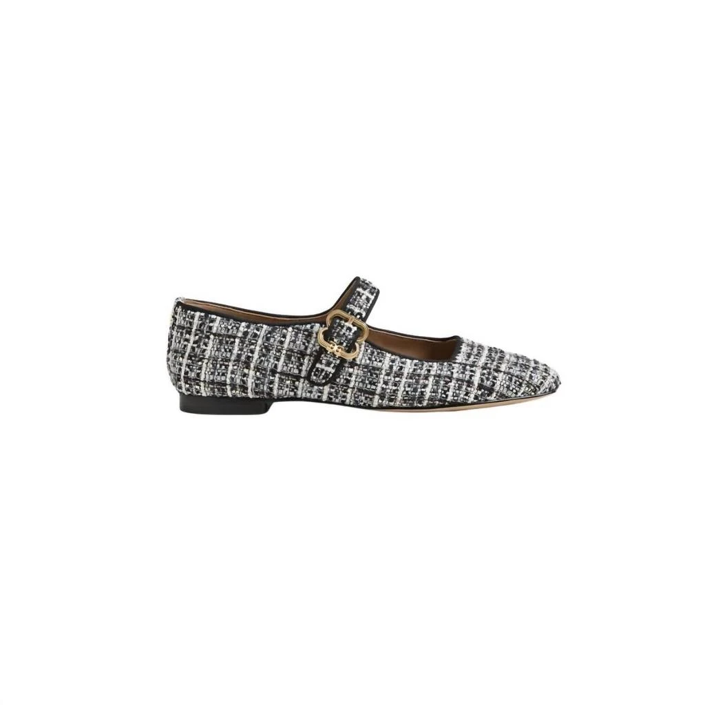Sam Edelman Women's Michaela Mary Jane Flat In Black Multi Boucle 1