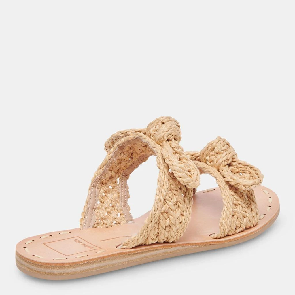 Dolce Vita Dinah Wide Sandals Lt Natural Raffia 3
