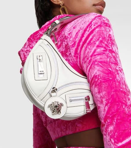Versace Repeat Mini leather shoulder bag 2