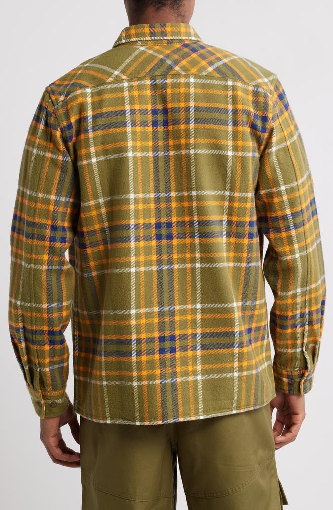 Billionaire Boys Club Desert Plaid Flannel Button-Up Overshirt