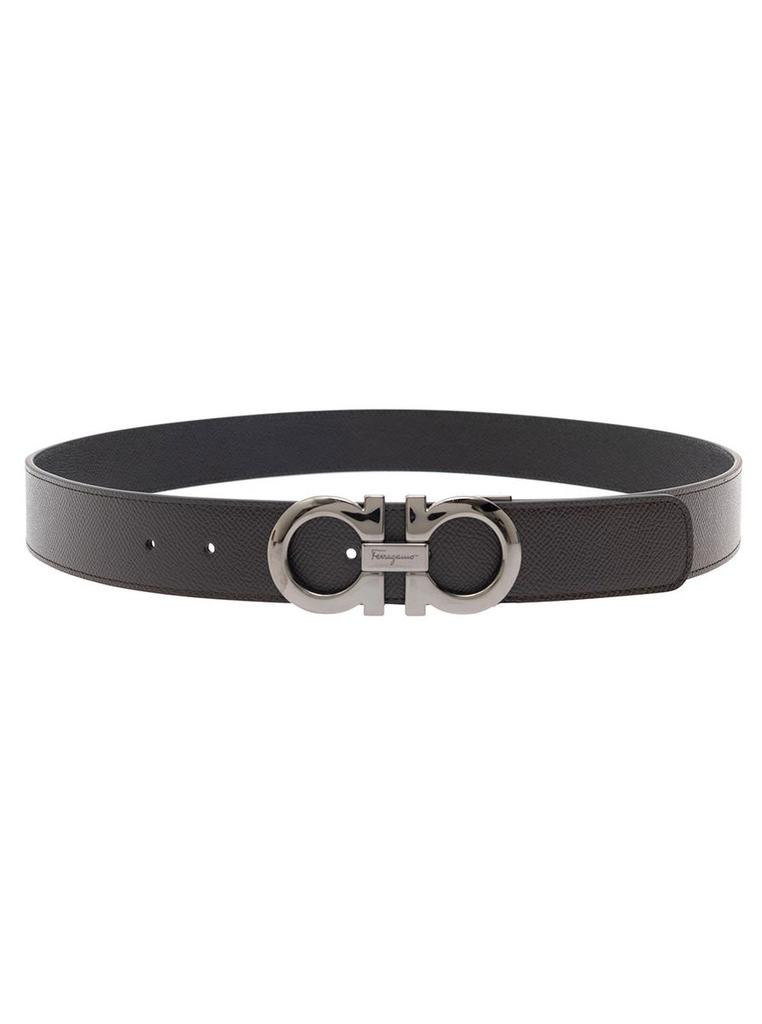 Salvatore Ferragamo Salvatore Ferragamo Reversible And Adjustable Hooks Belt