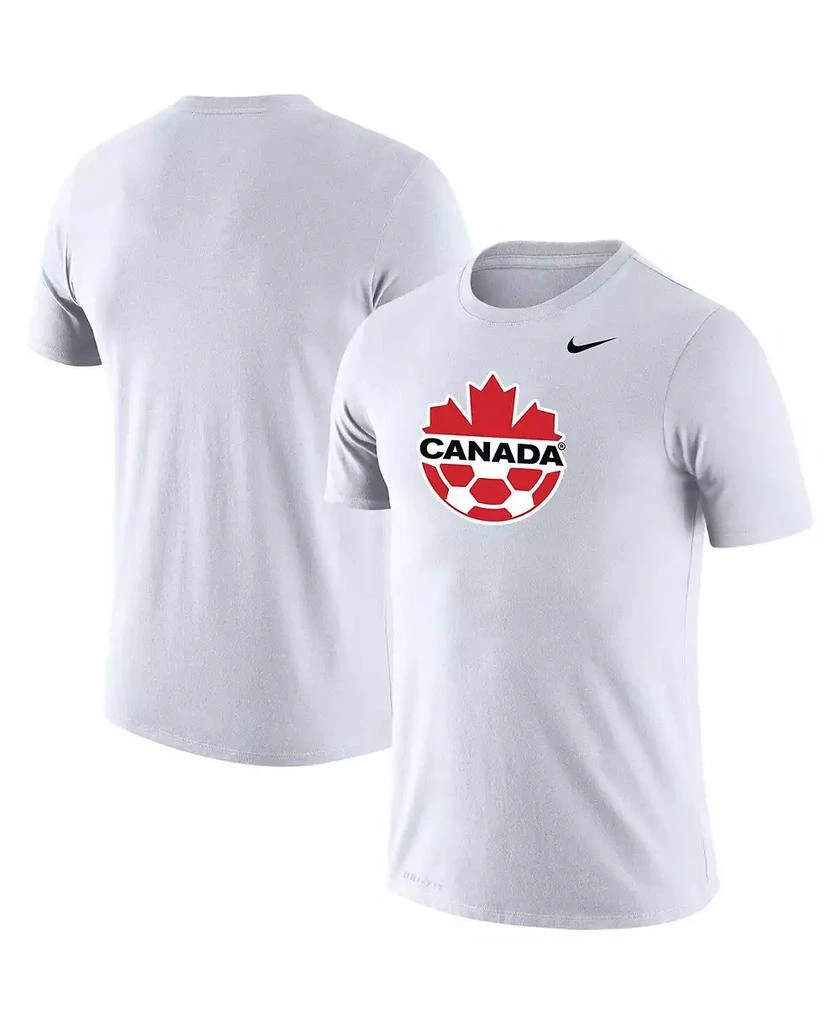 Nike Men's White Canada Soccer Primary Logo Legend Performance T-shirt 1