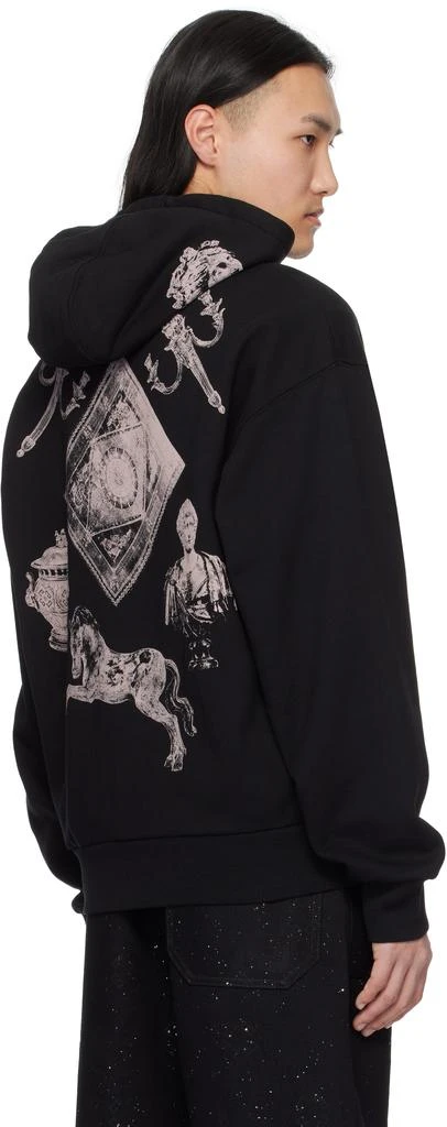 Givenchy Black Hubert Objects Print Zipped Hoodie 3