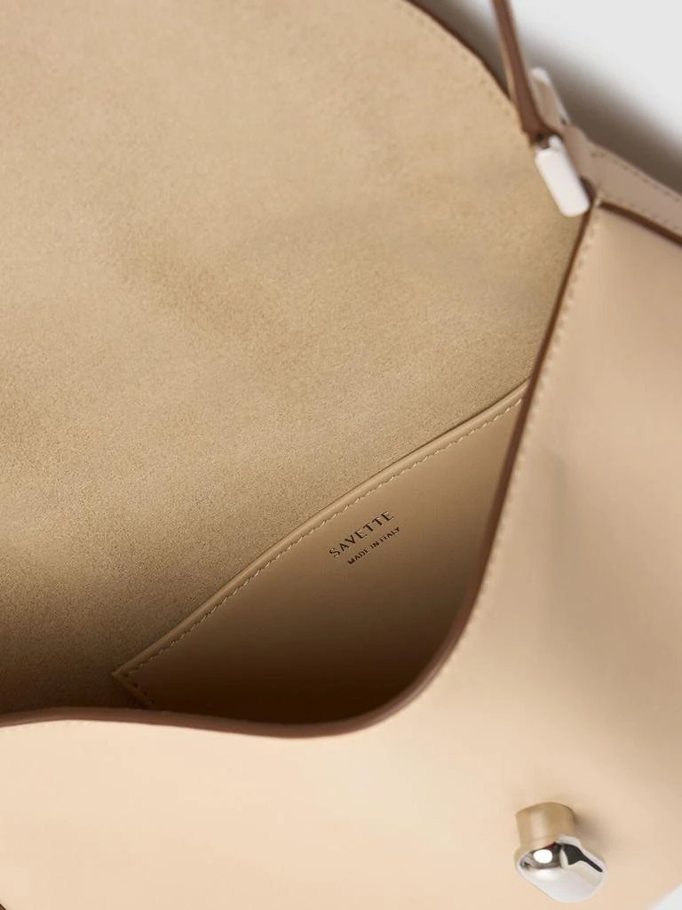 SAVETTE The Small Tondo Leather Hobo Bag 5