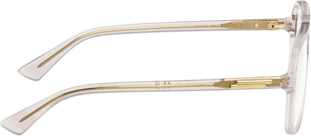 Bottega Veneta Gray Slim Ribbon Glasses 2