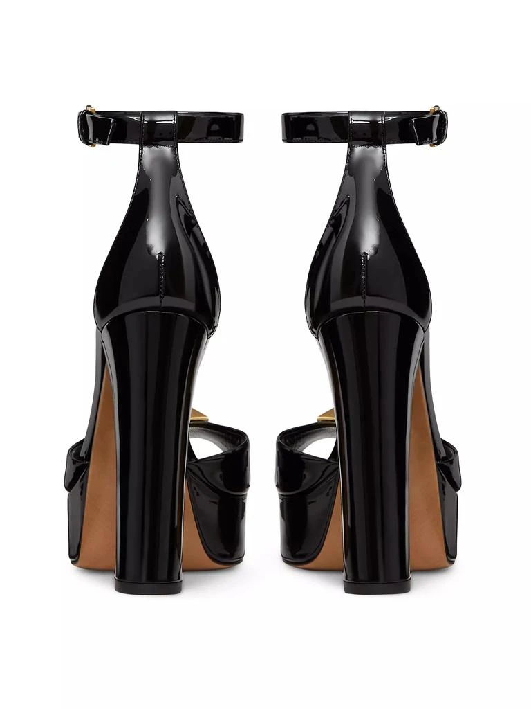 Valentino One Stud Platform Pumps in Patent Leather 120MM 3