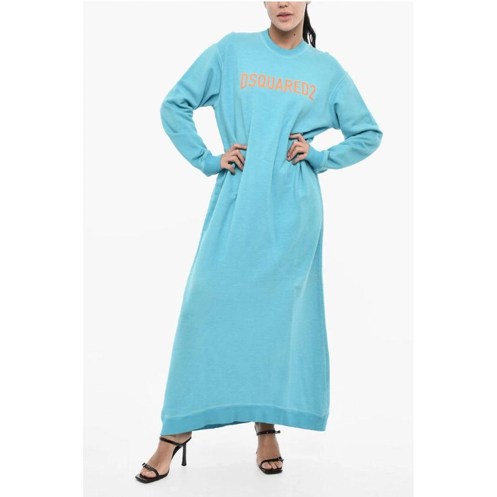 DSQUARED2 Dsquared² Sweat Maxi Dress with Contrast Women's Logo 1