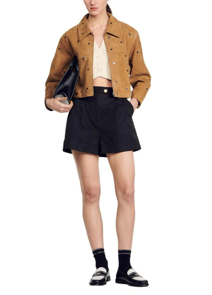 Sandro Studded suede jacket 5