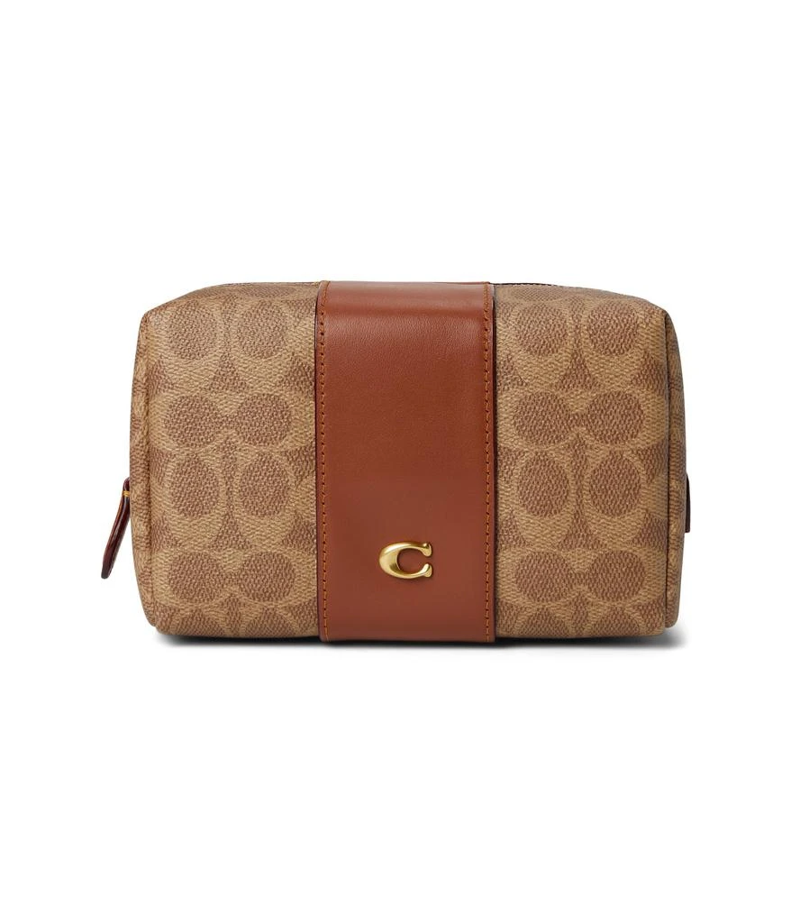 Coach Essential Cosmetic Pouch In Signature Canvas 1