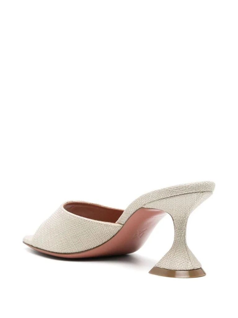 Amina Muaddi Amina Muaddi Lupita Slipper 70 Canvas Heel Mules 2