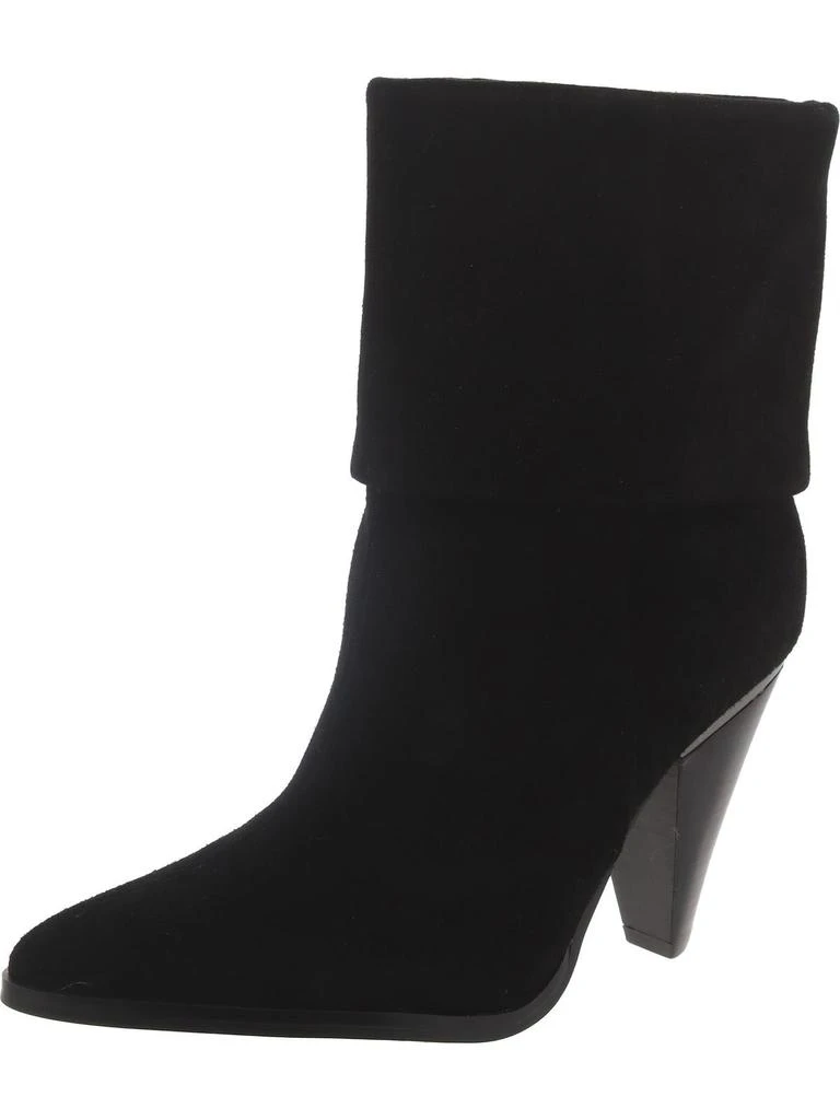 DKNY Cerise Womens Suede Cone Heel Ankle Boots 1
