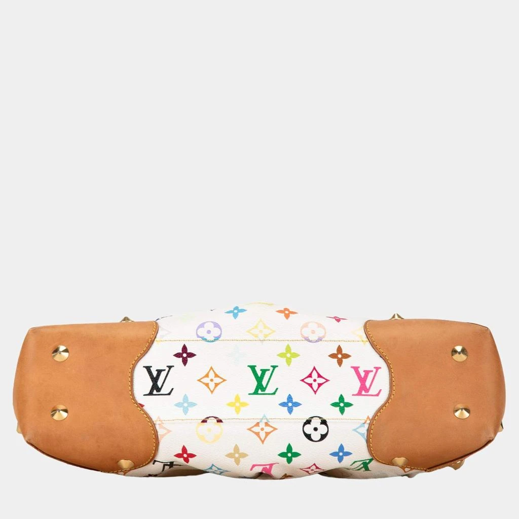 Louis Vuitton Louis Vuitton White Monogram Multicolore Canvas Judy MM Shoulder Bag 4