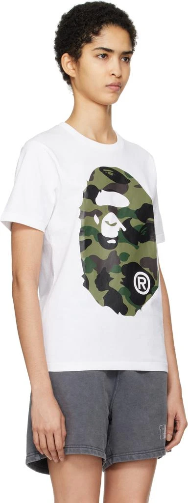 Bape White 1st Camo Big Ape Head T-shirt 2