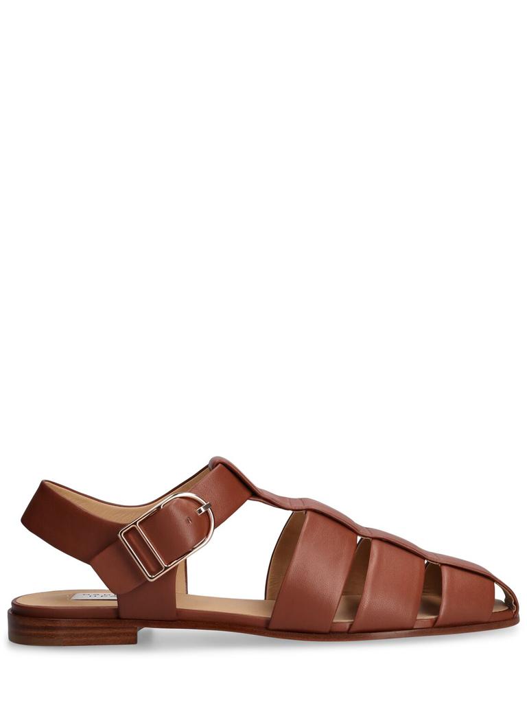 GABRIELA HEARST 10mm Lynn Leather Fisherman Sandals
