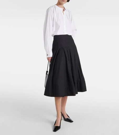 Proenza Schouler White Label Peters cotton poplin midi skirt 2