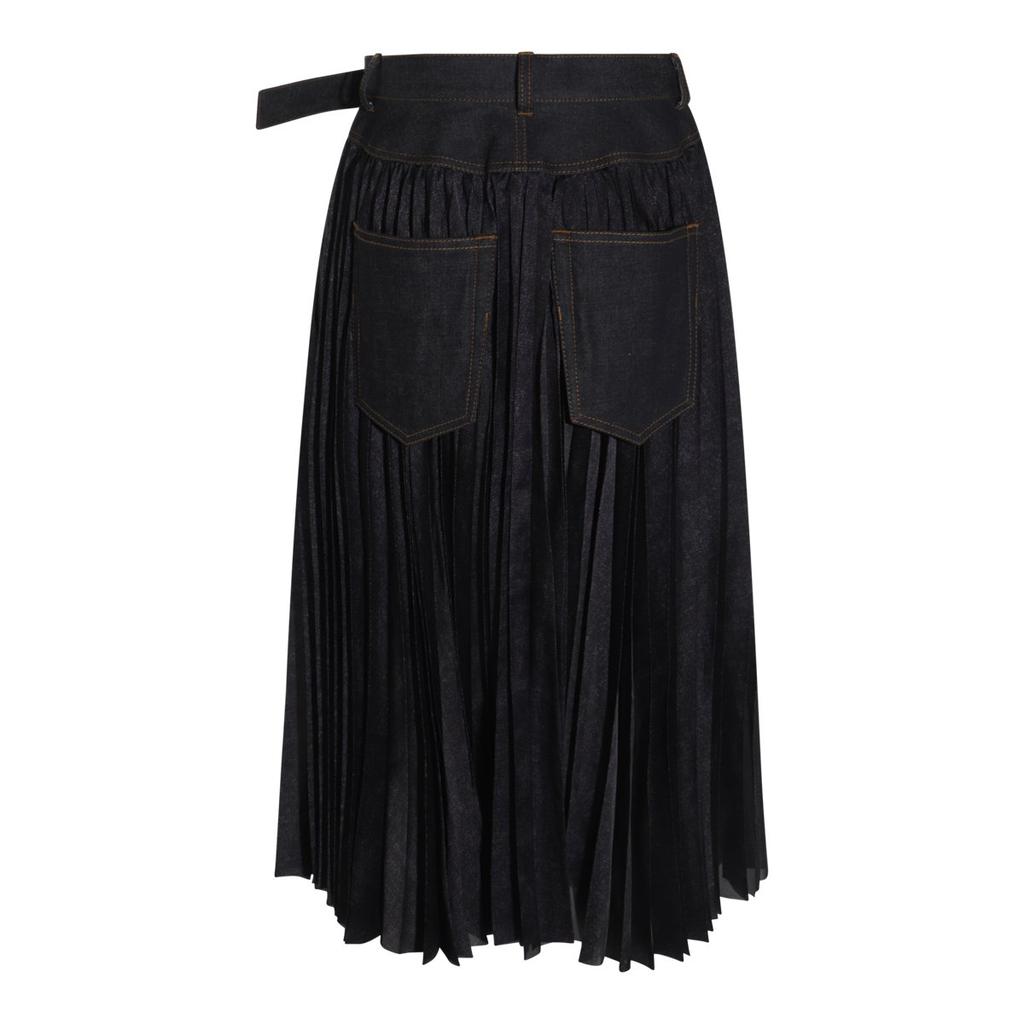 Sacai Sacai Denim Mix Skirt