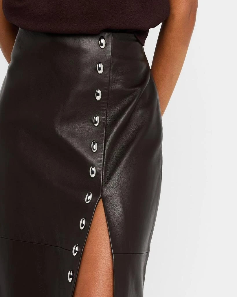 A.L.C. Naomi Stud-Embellished Faux Leather Midi Skirt 5