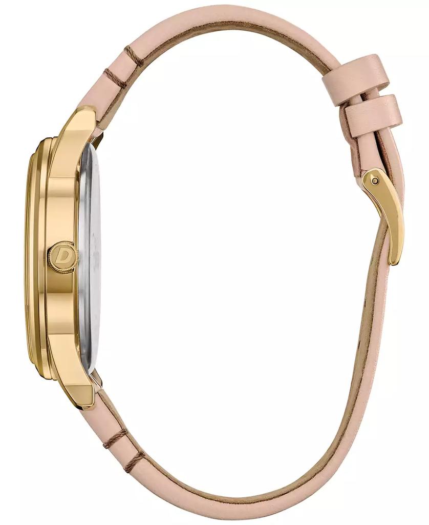 Citizen Eco-Drive Women's Disney Mickey Mouse Beige Leather Strap Watch 40mm