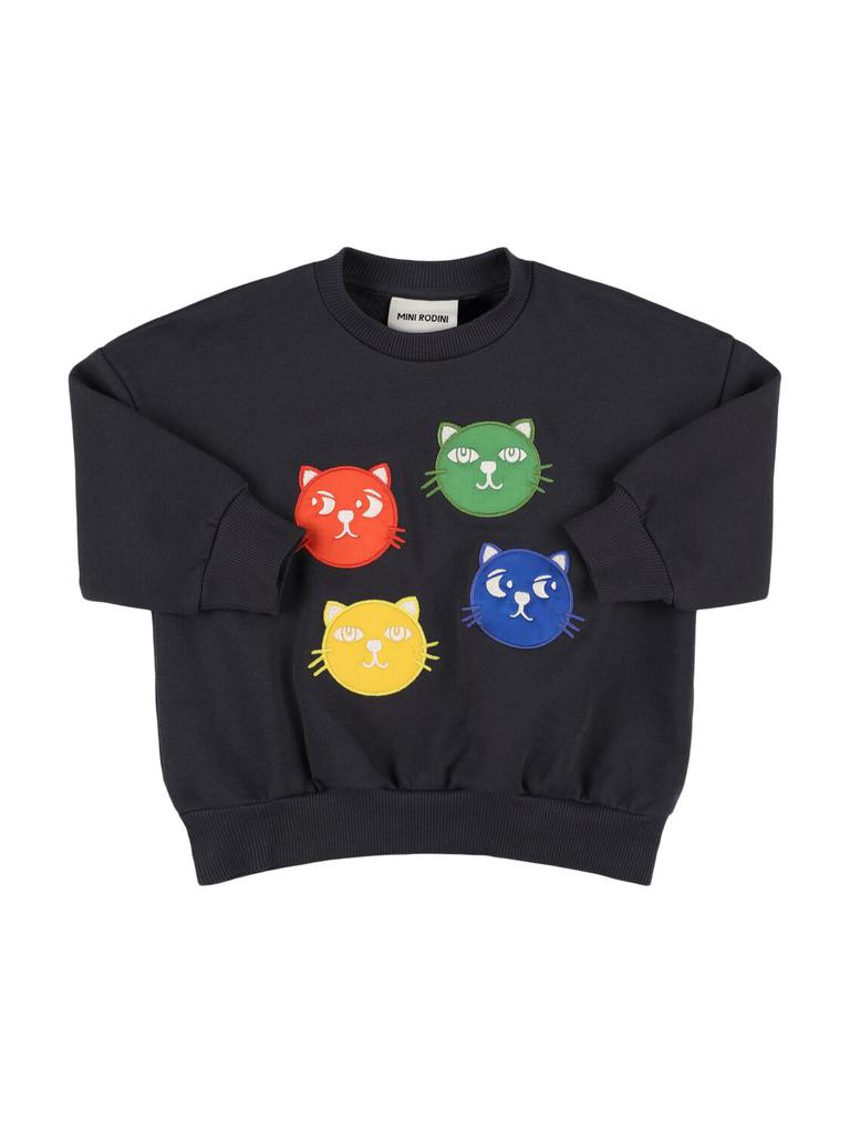 Mini Rodini Organic Cotton Crewneck Sweatshirt