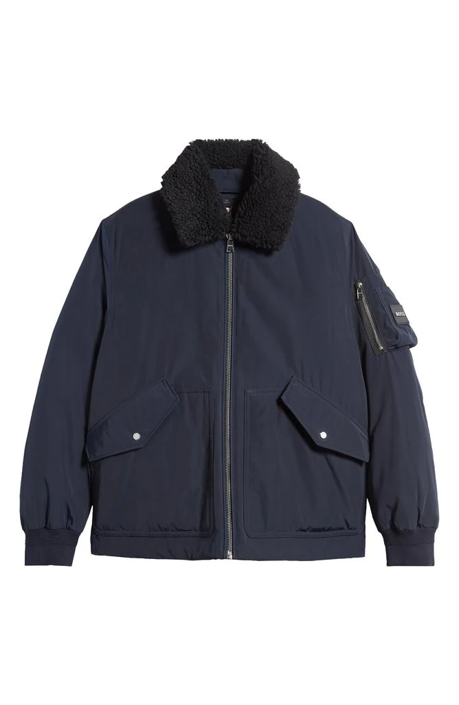Hugo Boss Calliano Faux Shearling Collar Water Repellent Jacket 6