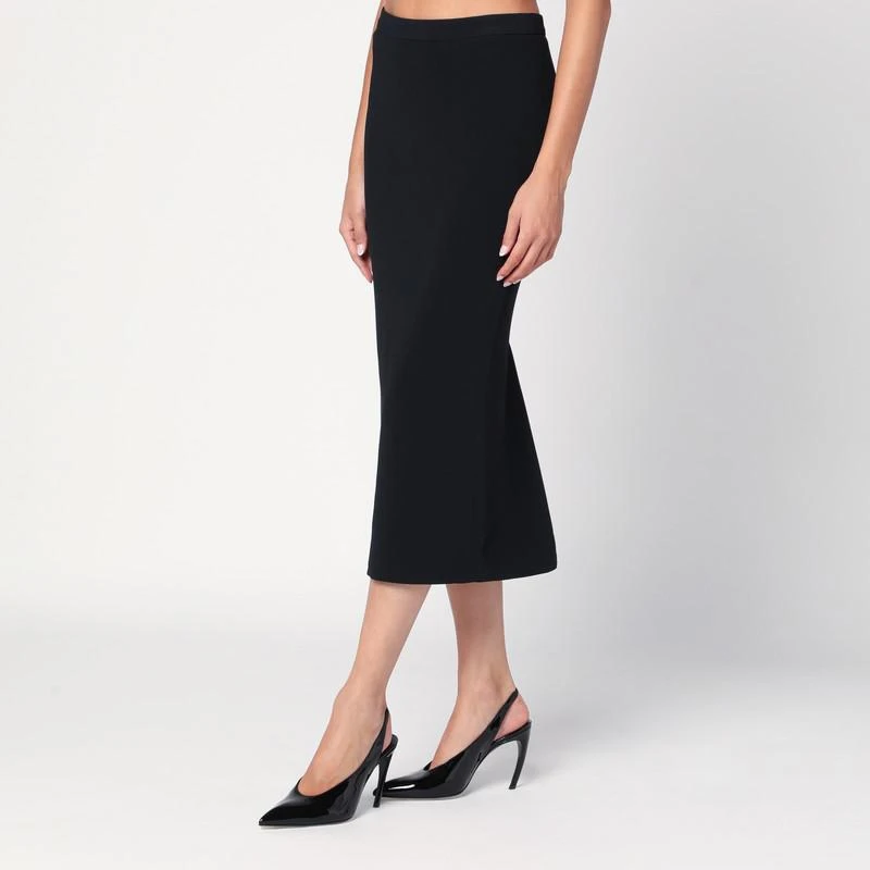 Givenchy Black midi skirt with pleats on the back 3