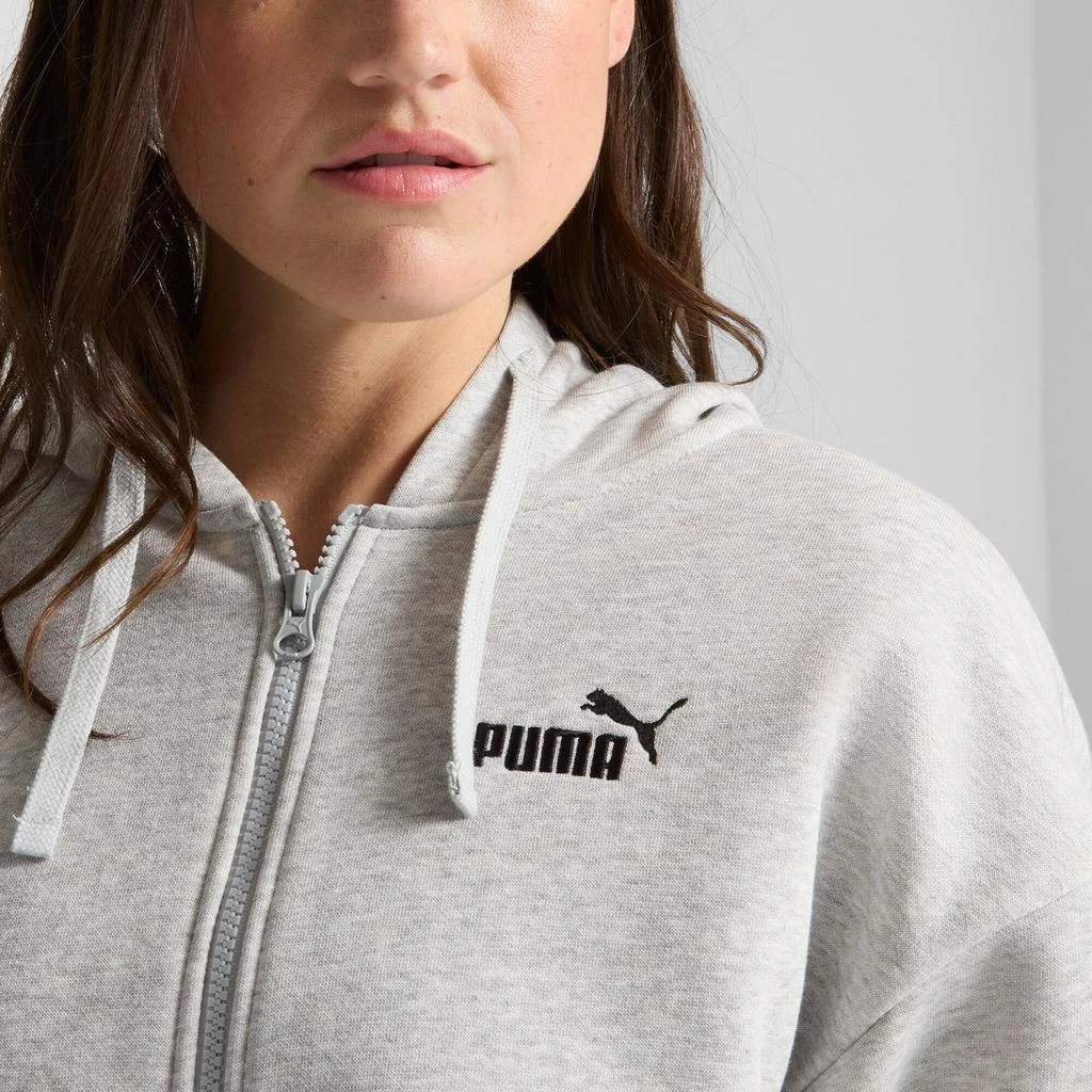 Puma PUMA Women's Essentials Small No. 1 Logo Fleece Comfort Full-Zip Hoodie 4