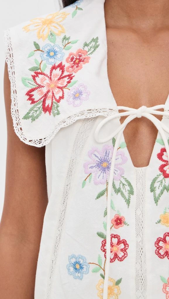 Free People Willow Embroidered Mini Dress 5