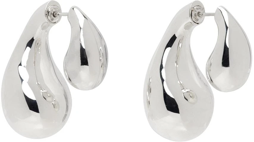 Bottega Veneta Silver Drop Earrings 2