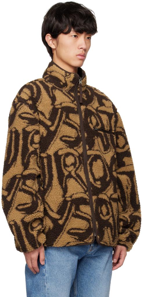 Saturdays NYC Brown Spencer Spellout Reversible Jacket