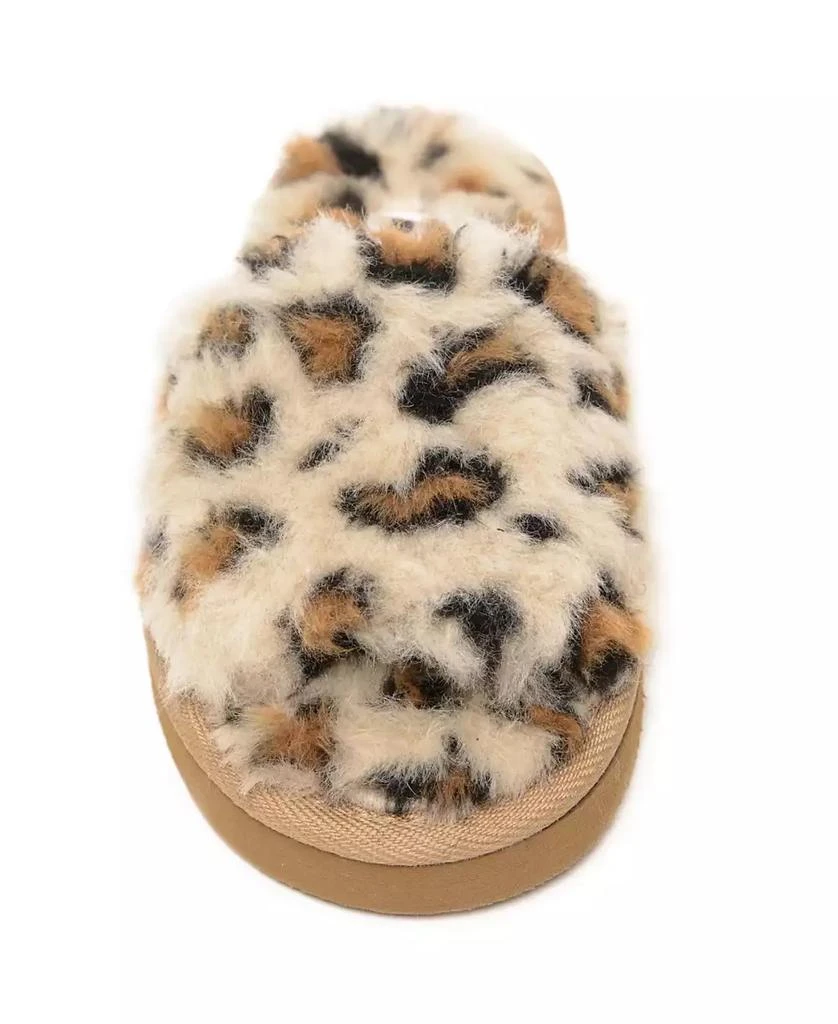 Minnetonka Little Girls Lyla Faux Fur Slide Slippers 4